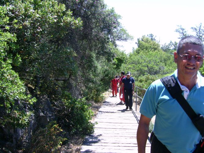 This is the easy part. Nice walkway.  :)